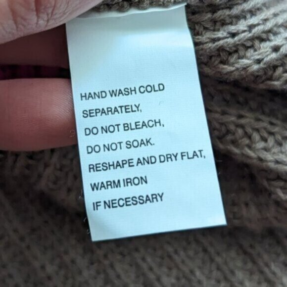 eight eight eight colourblock striped 100% cotton knit turtleneck sweater - Picture 5 of 6